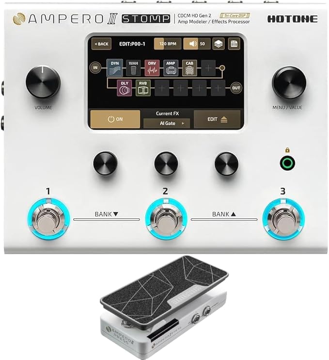 Amazon.com: HOTONE Ampero II Stomp + Ampero II Press